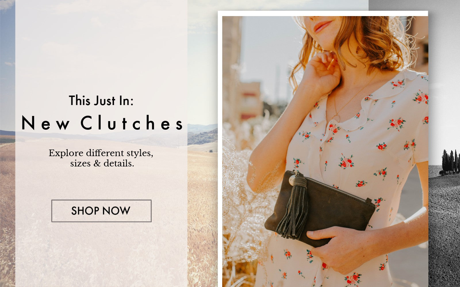 olive leather clutch