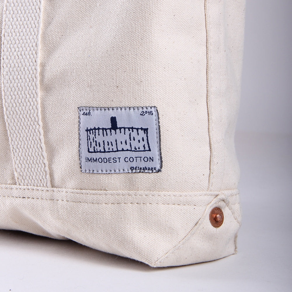 EAST-WEST COTTON CANVAS TOTE - CASUAL to FANCY