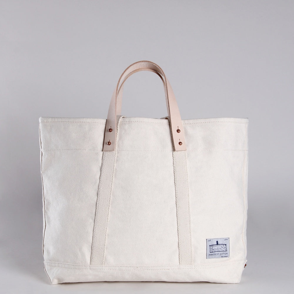 EAST-WEST COTTON CANVAS TOTE - CASUAL to FANCY