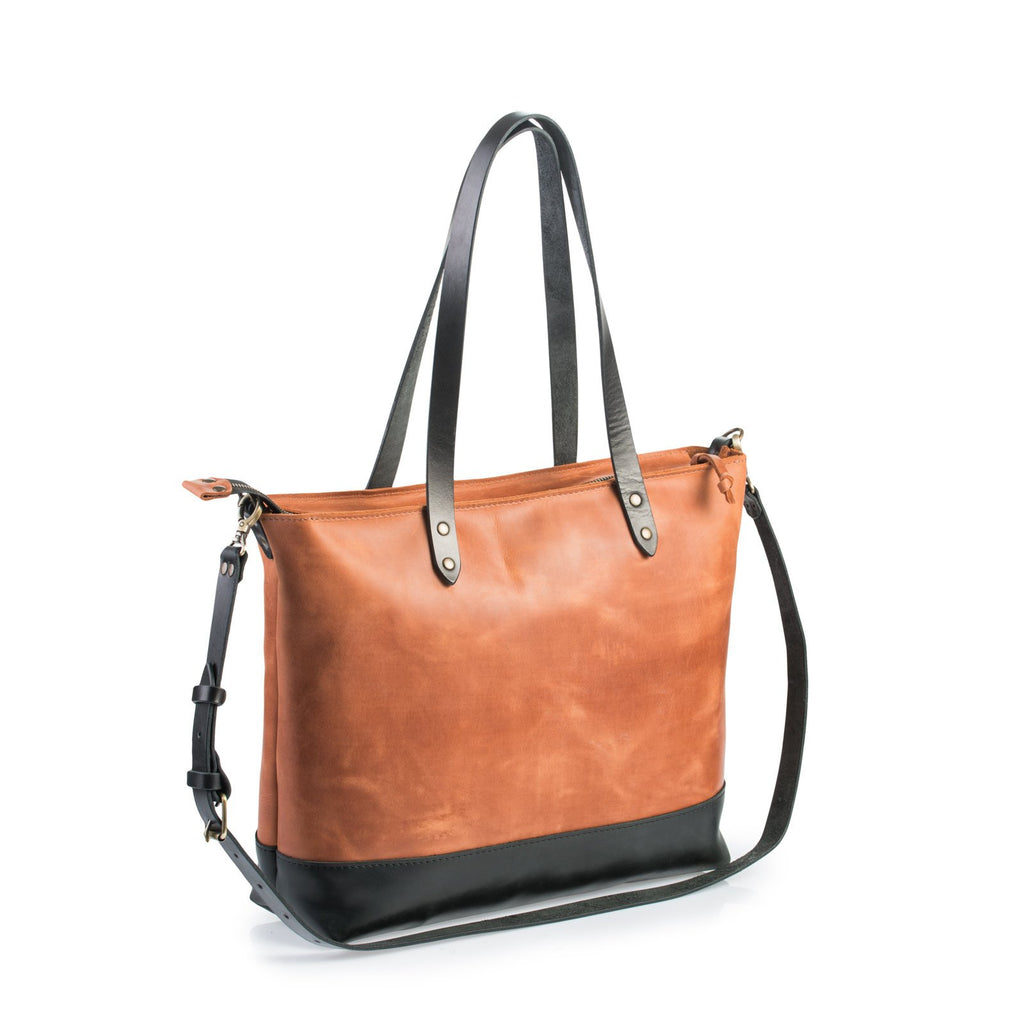 LEATHER CARRYALL TOTE - CASUAL to FANCY