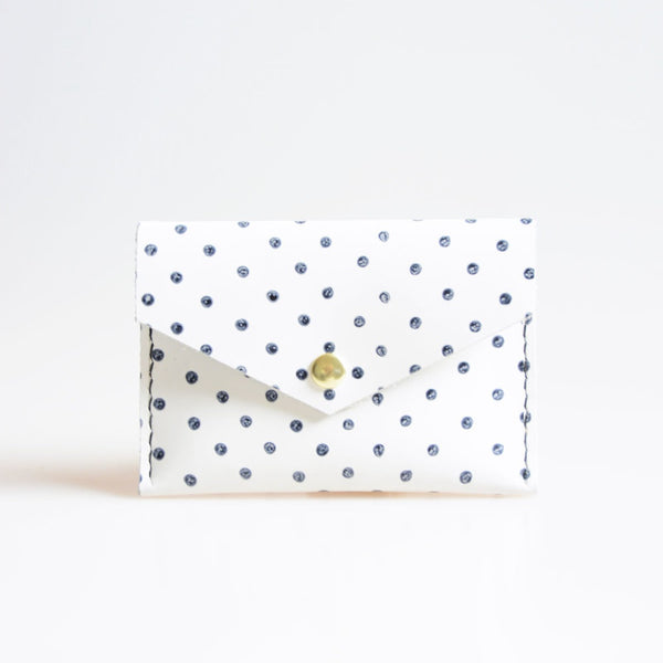 POLKA DOT LEATHER CARD CASE - CASUAL to FANCY