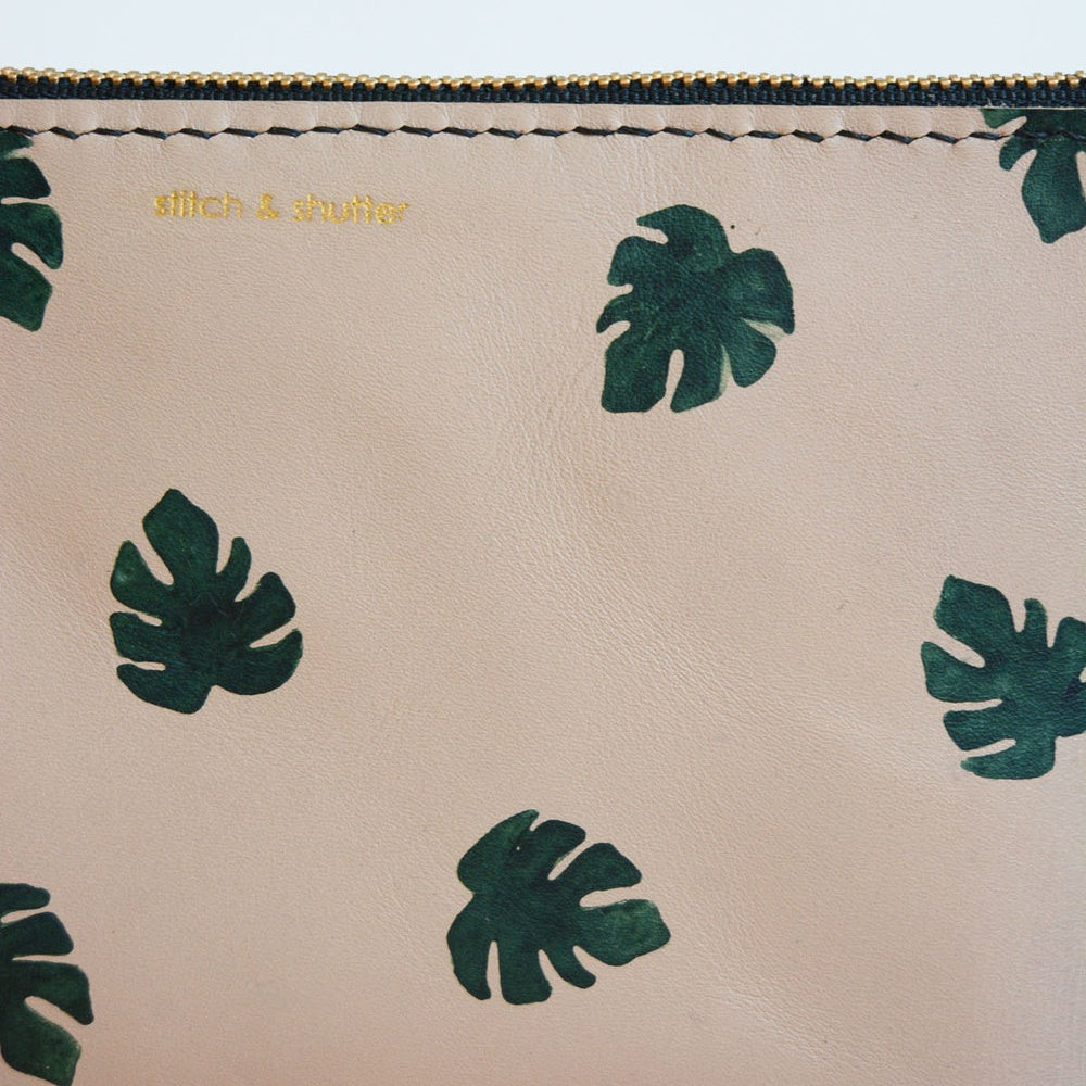 LEATHER COSMETIC POUCH - CASUAL to FANCY