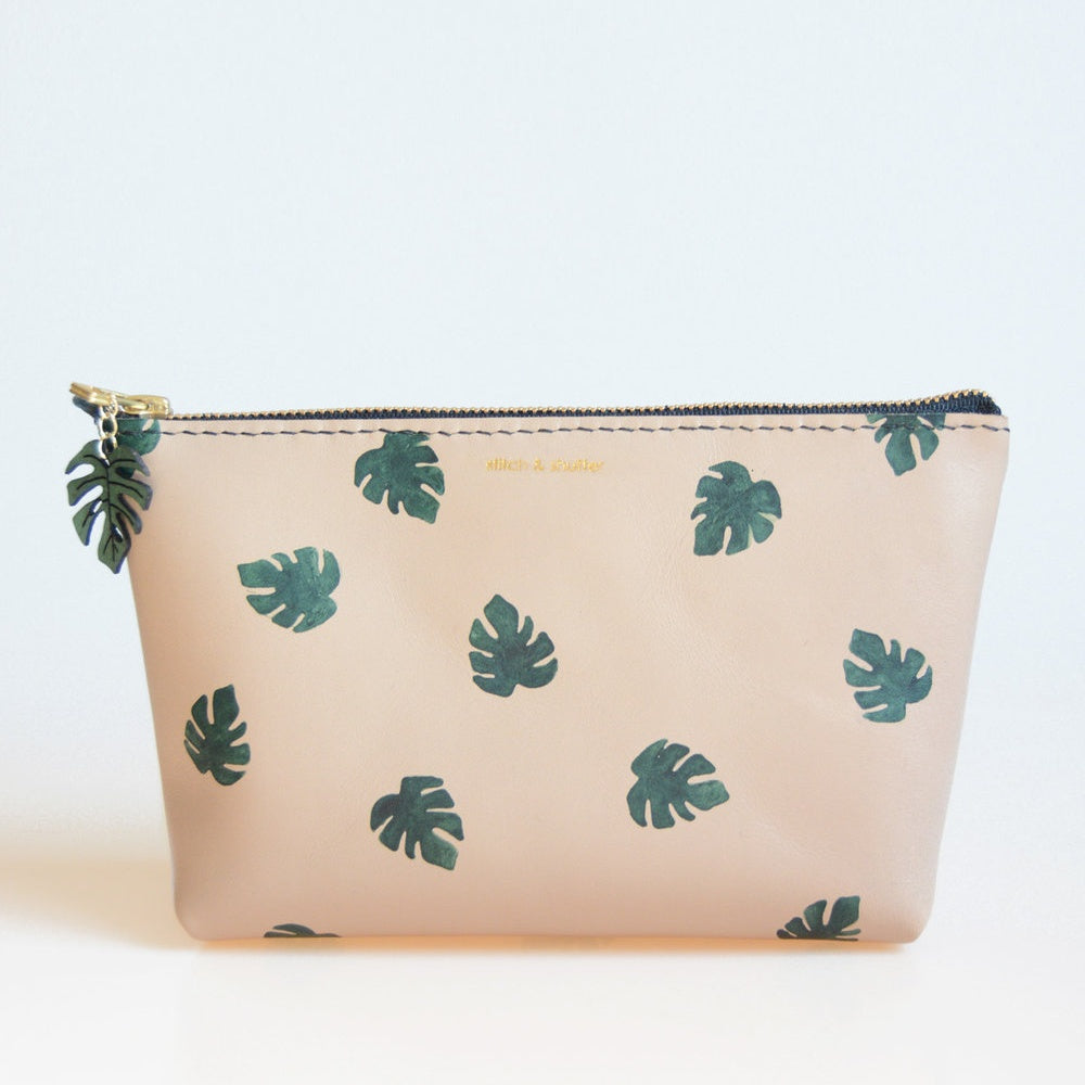 LEATHER COSMETIC POUCH - CASUAL to FANCY