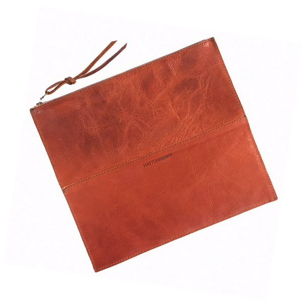 LEATHER FOLDOVER CLUTCH - CASUAL to FANCY