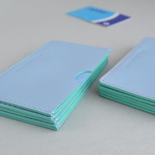 SIMPLY BLUE LEATHER CARD CASE - CASUAL to FANCY