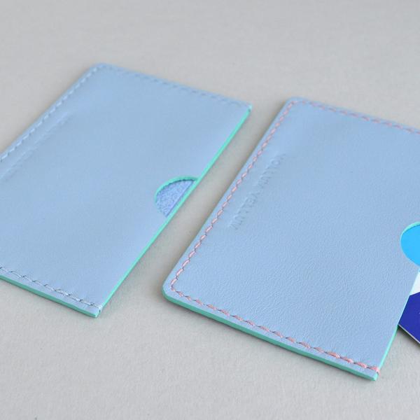 SIMPLY BLUE LEATHER CARD CASE - CASUAL to FANCY